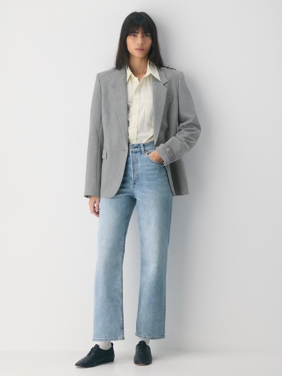 Denim Forum Denim - Denim Forum The Arlo Hi-Rise Straight
Jean Light Wash Size 31 25"L